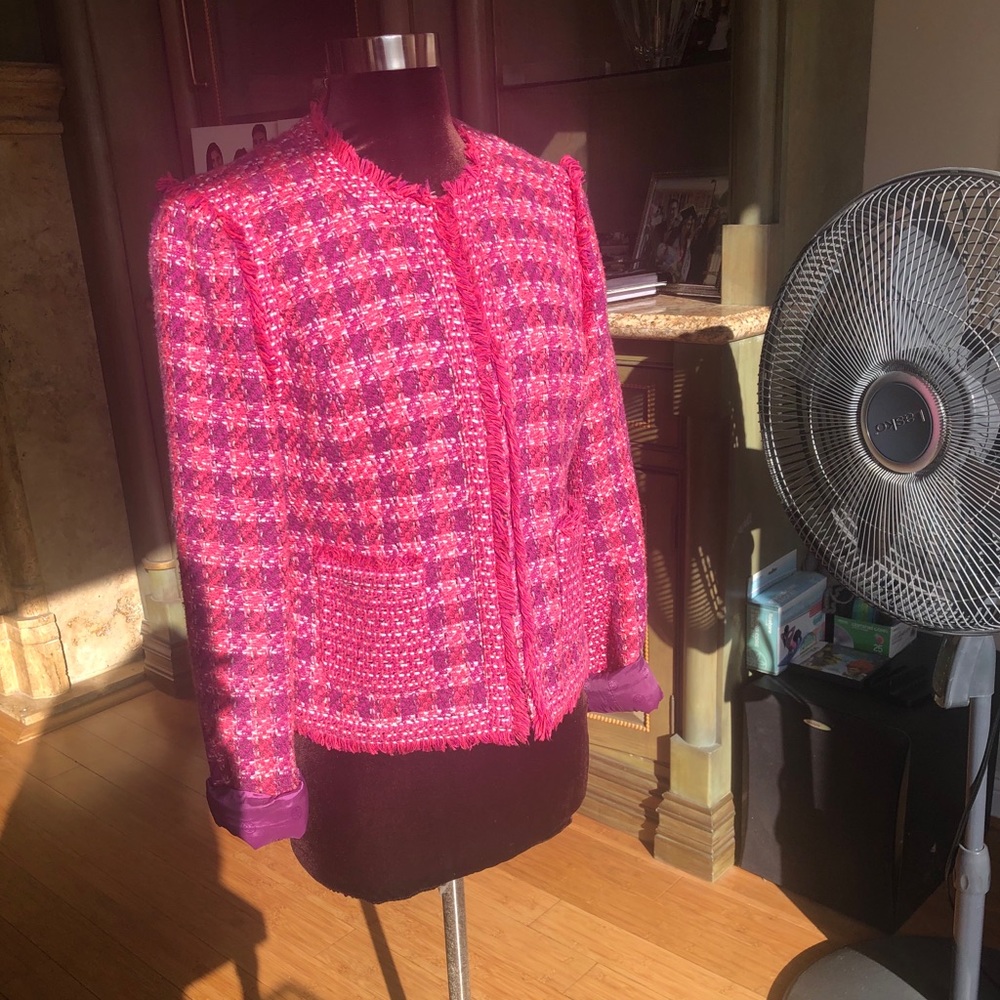 Tory Burch Cropped Tweed Jacket